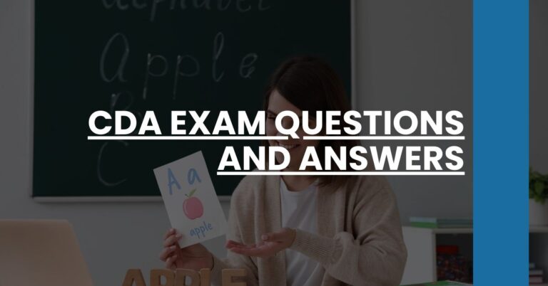 CDA Exam Questions and Answers Feature Image