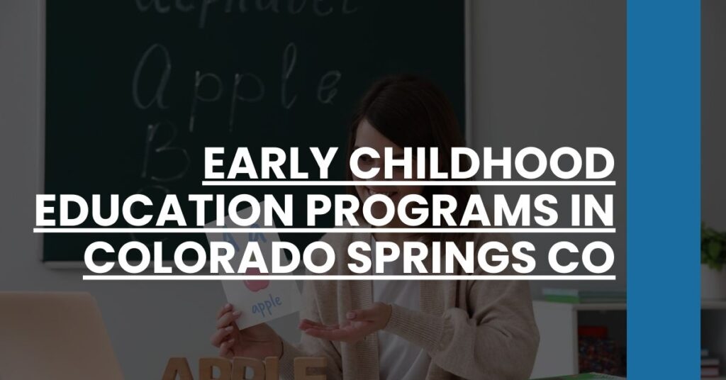 Early Childhood Education Programs in Colorado Springs CO Feature Image