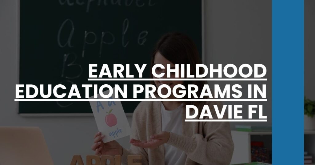 Early Childhood Education Programs in Davie FL Feature Image