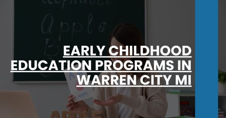 Early Childhood Education Programs in Warren city MI Feature Image