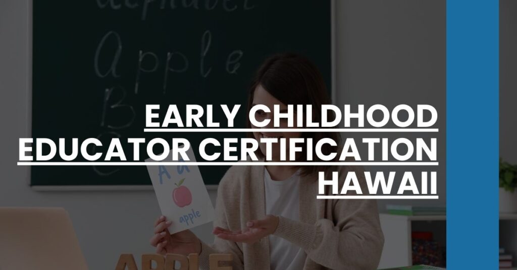 Early Childhood Educator Certification Hawaii Feature Image